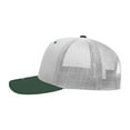 thumbnail image 3 of Decky 6021 6 Panel Mid Profile Structured Cotton Blend Trucker-White/Forest, 3 of 3