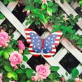 thumbnail image 6 of Rustic Metal Americana Butterfly Patriotic Wall Decor American Flag Hanging Ornaments 4th July Garden Yard Signs&nbsp;, 6 of 7