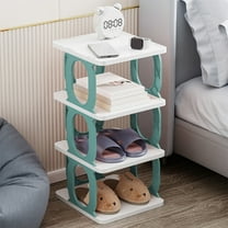 Miogawg Shoe Rack, Stackable Shoe Organizer, Stable And Space-Saving Shoe Storage Cabinet, For Kids Door Small Spaces, Closet And Entryway