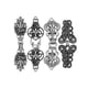 thumbnail image 3 of 4 piezas de broches para suéter, chal, capa, cuello portátil, cárdigan Plata, 3 of 9