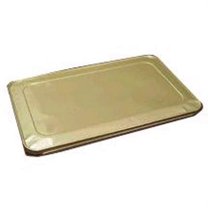 Pactiv Y112045DG Gold Aluminum Foil Full Size Pan Lid - 80 / CS