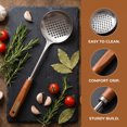 thumbnail image 4 of Unique Bargains Heat Resistant Stainless Steel Non Stick Cookware Slotted spoon 15.9"x4.6", 4 of 5