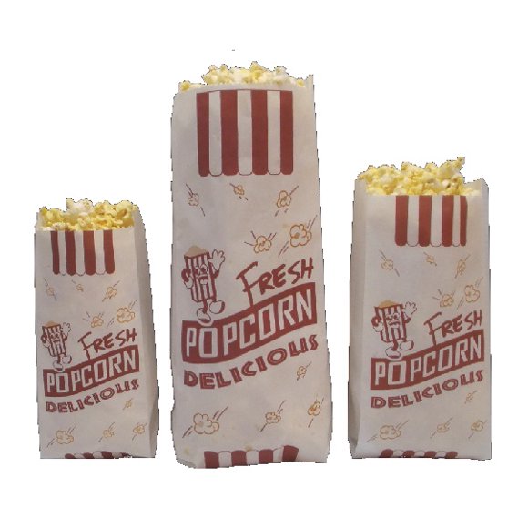 Centerstage Professional Small 1 oz Bulk Paper Popcorn Bags