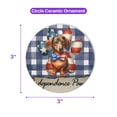 thumbnail image 5 of Patriotic Dachshund 4th of July Independence Paws Ceramic Round Ornament Wiener Dog Lover Gifts Idea Home Tree Decor - 02010, 5 of 5