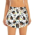 thumbnail image 2 of Goofa Rottweiler Printed Women 2 in 1 Running Shorts,Quick Dry Athletic Workout Shorts,High Waisted Athletic Shorts with Liner Pockets-Small, 2 of 9