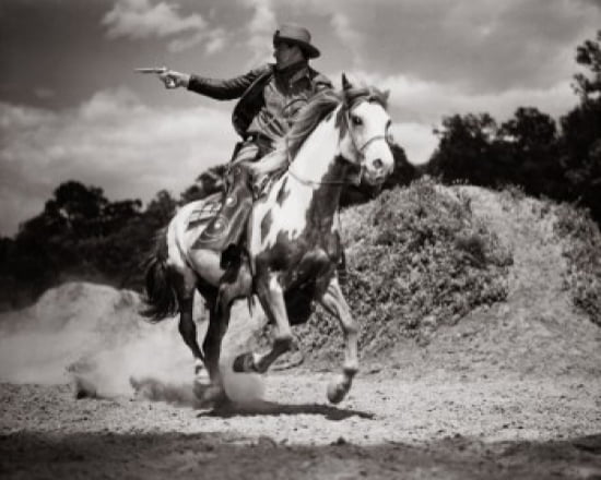 Cowboy Riding On A