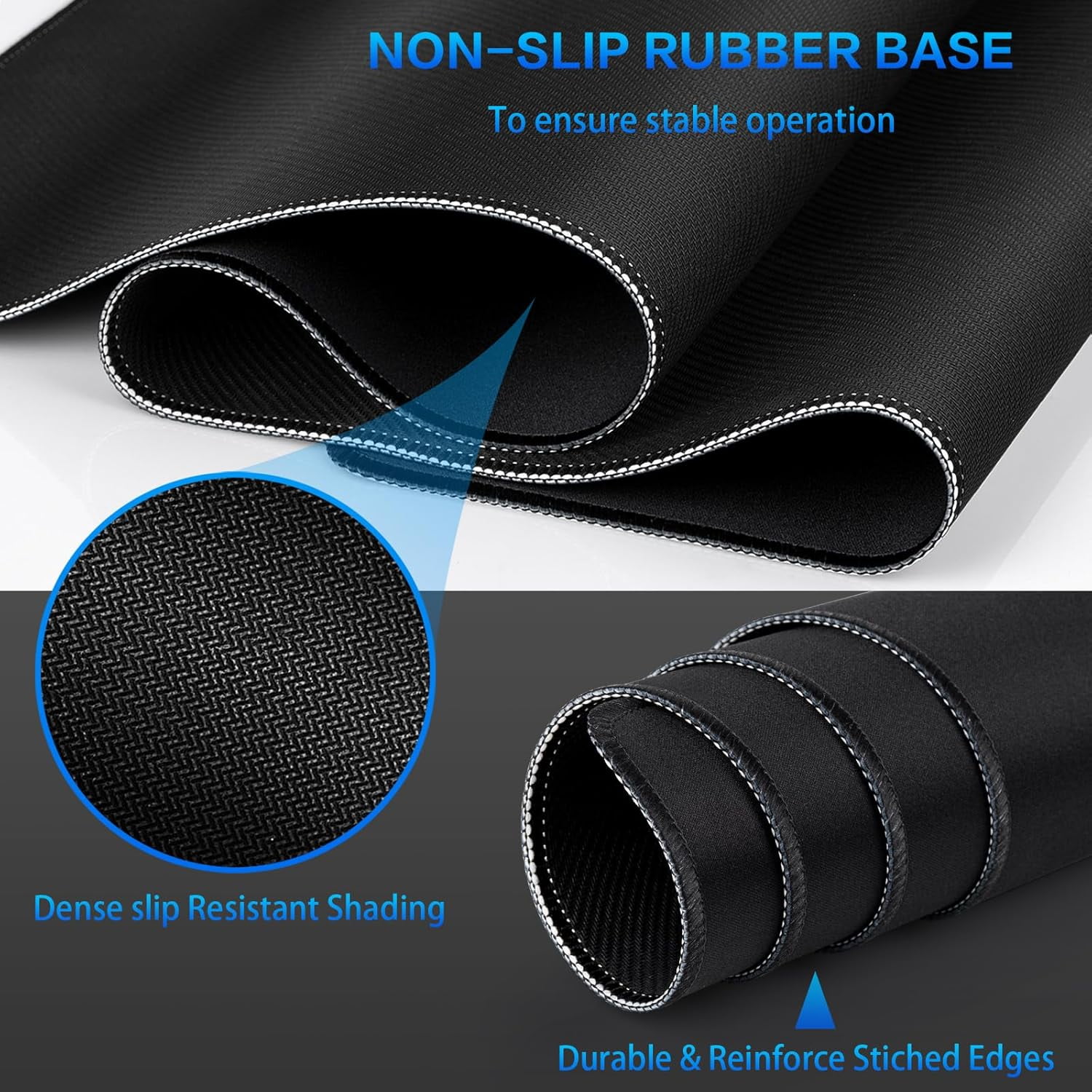 Extended Large Computer Mouse Pad 31.5x15.7inch Full Desk Mat NonSlip Base Perfect for Gaming, Office, and Home Includes Keyboard Support