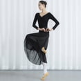 thumbnail image 4 of All-matching Chiffon Wrap Skirt for Women Long Dance Skirts Ballet Wrap Skirts Asymmetric Dance Skate Over Scarf Skirts, 4 of 9