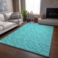 thumbnail image 6 of Addison Rugs Mayfield Washable Transitional Arrows Teal Rectangle Rug, 10' x 14', 6 of 6