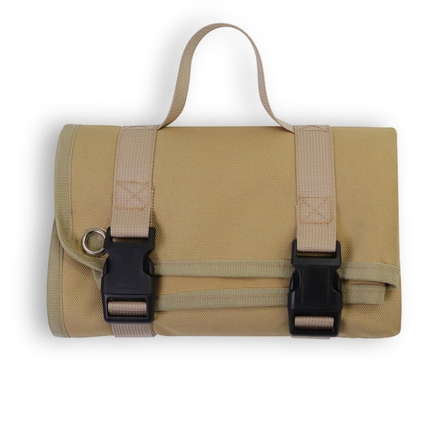 Colchoneta de tiro Oxford enrollable, manta de caza grande portátil no acolchada, para acampar al aire libre, pesca, montañismo, almohadillas de supervivencia caqui Inevent OD003486-02B