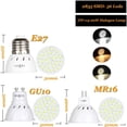 thumbnail image 3 of Bombillas LED MR16 GU10 E27, iluminación Interior de ahorro de energía, 220V, 110V, 27, 54, 72, para el hogar, luz de techo Interior, paquete de 10, 3 of 4