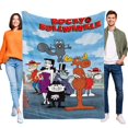 thumbnail image 1 of El Show de Rocky y Bullwinkle anti-pilling, suave, ligera, esponjosa y acogedora de lujo para hogar y cocina – Perfecta para niños y adultos,110X70cm, 1 of 6