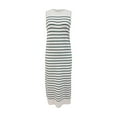 thumbnail image 5 of pimelu Dresses for Women Cocktail Dresses for Women Party Club Slim Fit Soft Knitted Bodycon Dress Summer Casual Striped Print Sleeveless Round Neck Womens Long Sundresses, 5 of 5