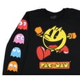 thumbnail image 2 of Pac-Man Mens' Game Character Logo With Ghosts And Kanji long Sleeve T-Shirt, XL, 2 of 3