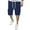 Navy, variant on MIXUE Mens Shorts Summer Solid Color Cargo Casual Lightweight Outdoor Work Cargo Pockets Mens Workout Shorts Streetwear,Red,L