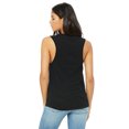 thumbnail image 2 of Bella + Canvas - Camiseta Sin Mangas Muscle de Jersey para Mujer (Negro), 2 of 2