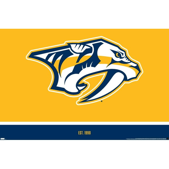 NHL Nashville Predators - Logo 21 Wall Poster, 22.375" x 34"