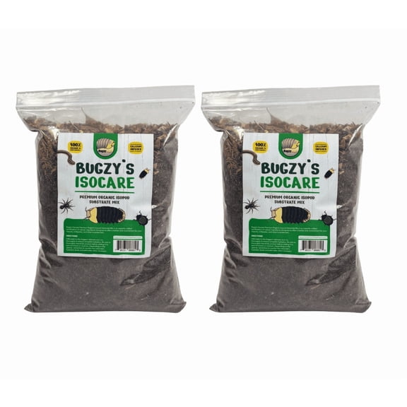 BugzyBugs 8-Quart Organic Bioactive Terrarium and Vivarium Substrate Mix for Isopods, Springtails, Millipedes, Reptiles and Amphibians