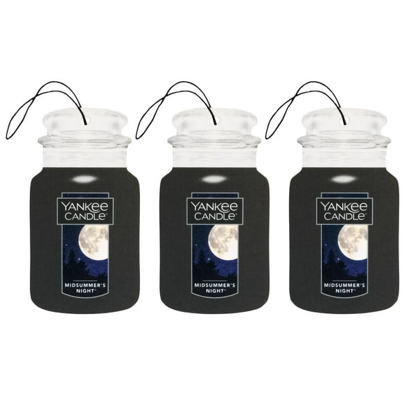 Ambientador para coche Yankee Candle Midsummer Night, paquete de 3
