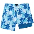 thumbnail image 1 of Bañador para hombre SURF CUZ de 7 pulgadas, compresión y secado rápido, azul, 1 of 7