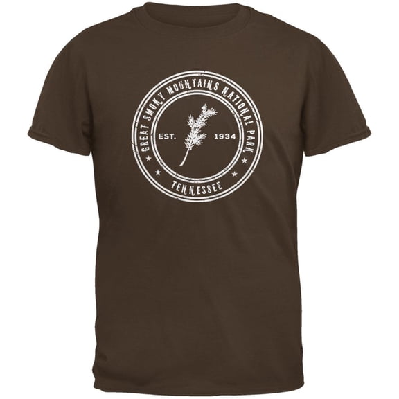 Great Smoky Mountains National Park Brown Youth T-Shirt - Youth Large