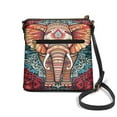 thumbnail image 2 of LedBack Boho Elephant Leather Crossbody Satchel Bags for Women Lady, Medium Size Hobo Bag Shoulder Handbag Sling Messenger Purse Cross Body Handbag for Party Travel, Red, 2 of 7