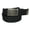 Black, variant on CTM Fabric Belt with Nickel Flip Top Buckle (Men)