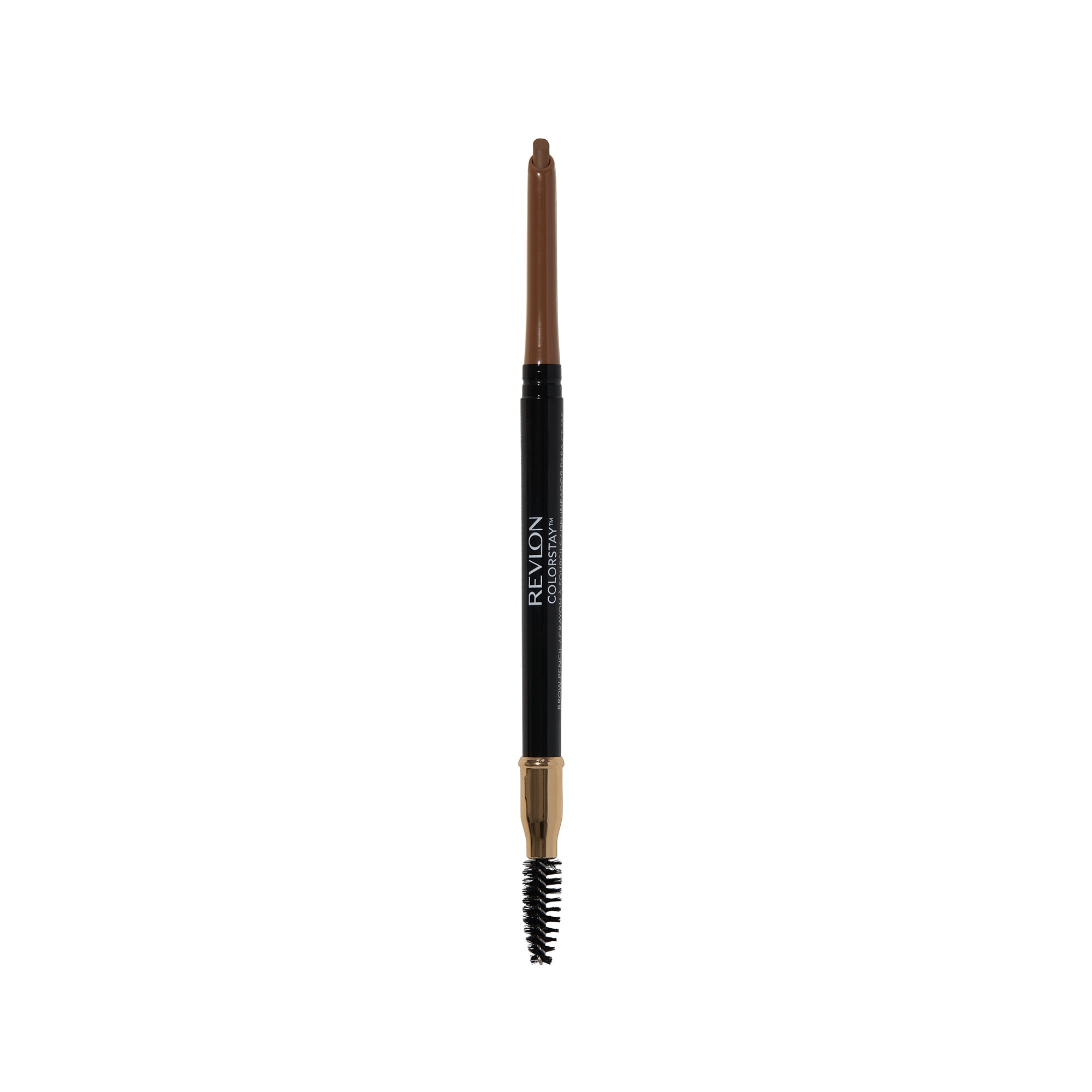 Revlon ColorStay Waterproof Longwearing Eyebrow Pencil, Retractable Angled Tip Applicator, 210 Soft Brown, 0.021 oz