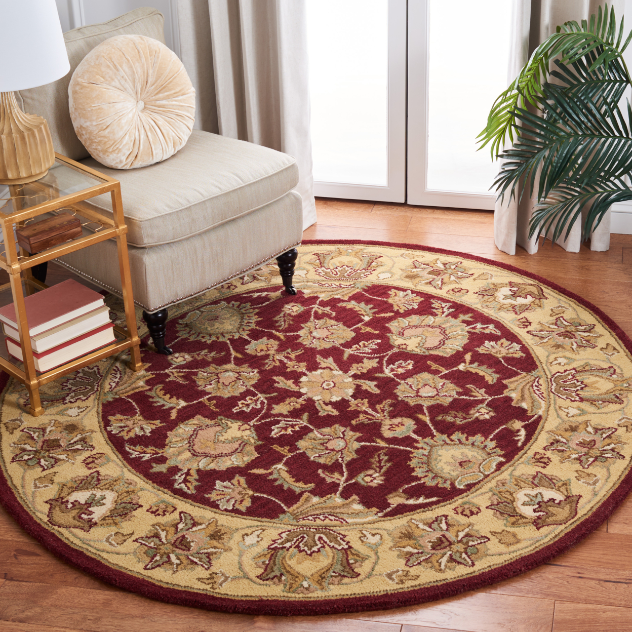 SAFAVIEH Heritage Regis Traditional Wool Area Rug, Red/Gold, 5' x 8' - image 2 of 10