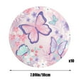 thumbnail image 3 of Butterfly Theme Party Supplies Set Disposable Tableware Includes 10pcs 7 Inch Plates 10pcs 9 Inch Plates 20pcs Napkins Colorful Birthday Celebration Decorations for adult Events, 3 of 5