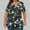 Navy-10, variant on Perfectbot Blouses for Womens Square Neck Pleated Summer Print Plus Short Sleeve Shirts,L-5XL
