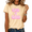 2-Apricot, variant on Women's Bold Pink Bubble Text T-Shirts Crewneck Short Sleeve Retro Graffiti Print Tees Trendy Graphic Statement Tops