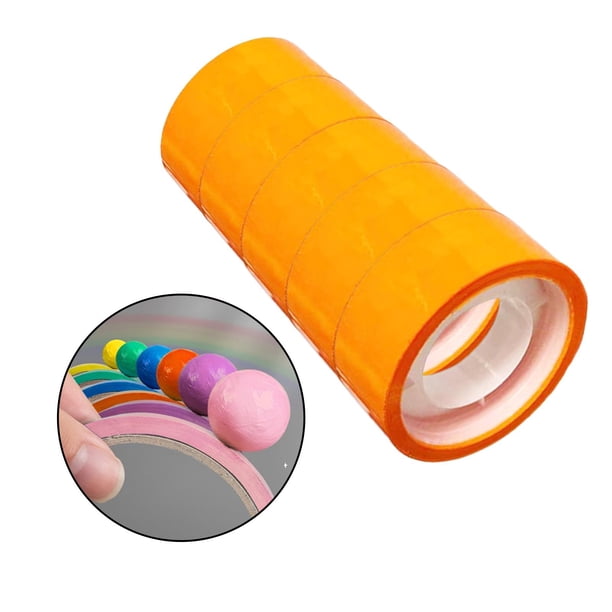 5 Uds. Bola Adhesiva Cinta Rodante Juguetes Educativos Relajantes Divertido Juego de Juguete Sensorial Decorativo para La Escuela, Fiesta, álbum de Re naranja perfecl Cintas de bolas adhesivas