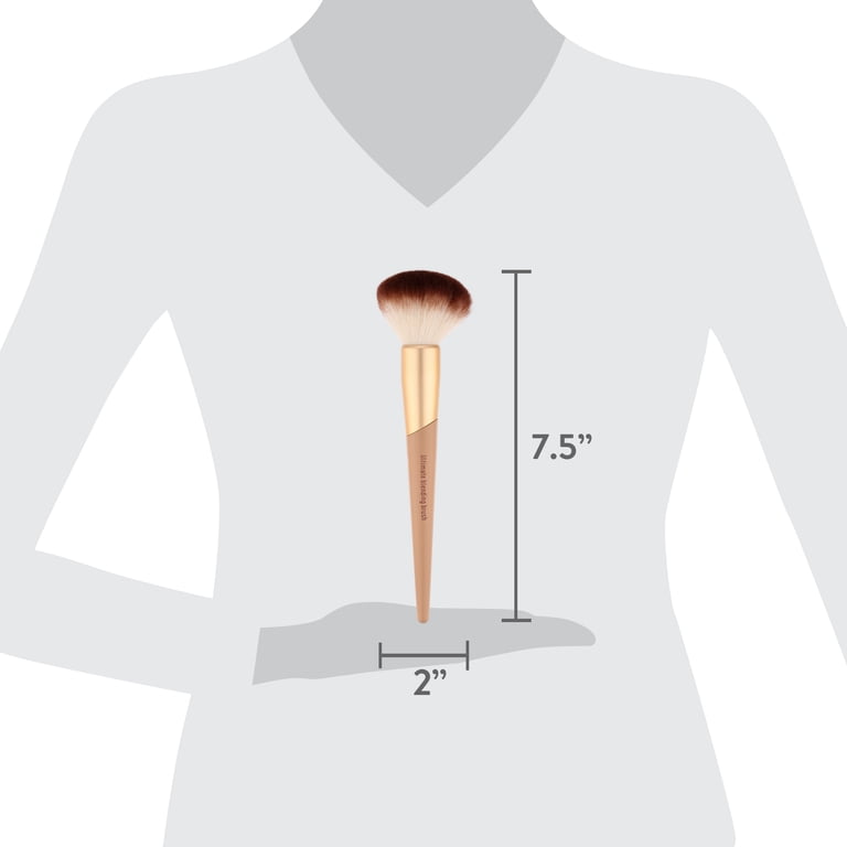 Six-Piece Foundation Makeup Brush Set, Gold photo 4