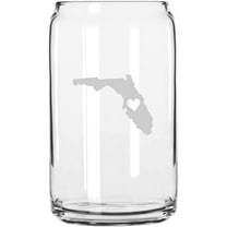 Florida States Etched 16oz Libbey Can Glass