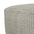 thumbnail image 6 of Simpli Home Safford 20 inch Wide Boho Outdoor/Indoor Square Pouf in Natural/White Recycled Polyester, Assembled, 6 of 6