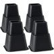 thumbnail image 2 of Elevadores de muebles MACHAO juego de 8 pies de plástico negro, 2 of 5