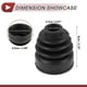 thumbnail image 4 of Kit de bota de junta CV interior No.C9741ED50A con abrazaderas para Nissan Versa 2019-2024, 4 of 7