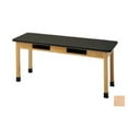 thumbnail image 1 of Diversified Woodcrafts C7196K30L 36 in. x 54 in. Table with Book Compartments - Oak, 1 of 1