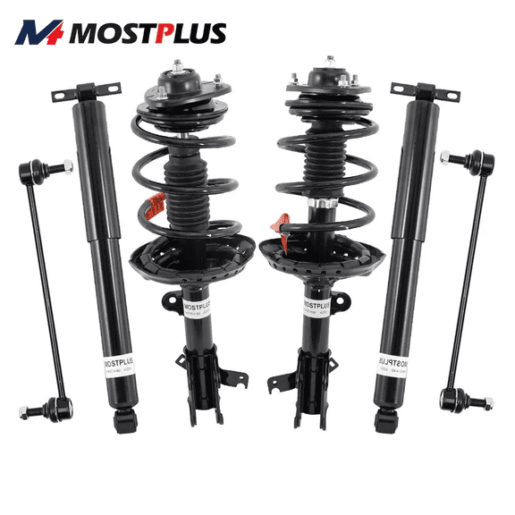 MOSTPLUS Set(6) Front & Rear Shocks Struts w/ Sway Bar for 2005-2007 Honda Odyssey 3.5L FWD