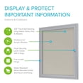 thumbnail image 2 of Ghent's Vinyl 24" x 18" 1 Door Enclosed Bulletin Board in Ivory, 2 of 6