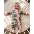 thumbnail image 5 of Cenuakty Infant Baby Girls Footed Romper Long Sleeve Camo Jumpsuit with Headband, 5 of 9