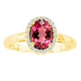 thumbnail image 1 of Ilano Collection R50916-14Y-RB-64-vs2 Bague en Or Jaune 14K Ovale Rubilite VS2 6 x 4 Po, 1 of 1