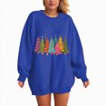 thumbnail image 6 of Towmus Christmas Sweatshirts for Women Casual Crew Neck Long Sleeve Fashion Fall Pullover Tops, 6 of 6