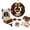 B, variant on Christmas Fabric Punch Needle Wreath DIY Kit Dimensional Hand-Punch Craft Set for Holiday Decor Hang on Front Doors, Walls, Windows, or Fireplaces Beginner-Friendly Festive Art Project, Style A