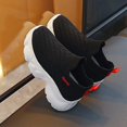 thumbnail image 2 of Akiihool Sneakers for Toddler Spring and Autumn New Breathable Knitted Soft Skin Friendly Running Shoes for Middle and High School Students(Black,29), 2 of 6