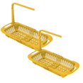 thumbnail image 1 of Oleegame 2PC Shower Soap Dish With Hook Adjustable To Fit Any Size Sink Large Capacity Storage Retractable Sink Storage Rack Towel Rack Yellow, 1 of 8
