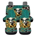 thumbnail image 7 of Pzuqiu Leopard Cow Car Seat Cover Car Super Breathable Seat Covers Full Set Easy to Install Vehicle Cushion Protectors Interior Accessories Cars Interior Covers For Sedans Trucks, Green, 7 of 7