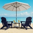 thumbnail image 2 of MUCHENGHY Folding Adirondack Chair, Classic HDPE Plastic Fire Pit Chair, Tibetan Blue, 2 of 8