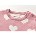 thumbnail image 4 of Lindreshi Baby Girl Clothes Infant Baby Kids Girls Knit Heart Print Ruffle Dress Princess Dress, 4 of 8